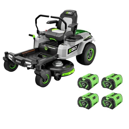 EGO Power+ Electric Riding Lawn Mower, 42" Deck with Zero Turn Radius, Includes (4) 56V 10.0Ah Batteries and Charger - ZT4204L - Image 1