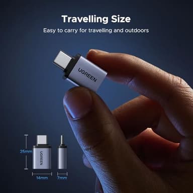 UGREEN USB C to USB Adapter 4 Pack, 10Gbps USBC Male to USB 3.2 Female Adapter, Type C USB C Adapter for MacBook Pro,iMac,iPhone 17 16 15 Pro Max,iPad Pro, Thunderbolt 4, Samsung,Space Gray - Image 7