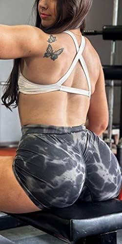 Aoxjox Women's Workout Sports Bras Fitness Satara Low Impact Bra Yoga Crop Tank - Image 5