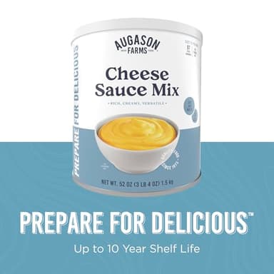 Cheese Sauce Mix Can Emergency Food Supply, 87 Servings, 10 Year Shelf Life - Shelf Stable Cheddar Cheese Powder Canned Food - Image 5
