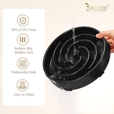 JASGOOD Slow Feeder Dogs Bowl for Large Medium Dogs,Anti-Gulping Pet Slower Food Feeding Bowls Stop Bloat,Preventing Choking - Image 5