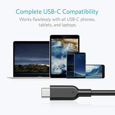 Anker Powerline II USB A to USB C Cable (3 feet (3.1 Gen 2), 10000 Mbps, Black) - Image 5