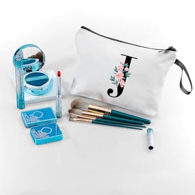 KONSOM Gift for Friend Woman,Gifts for Moms Birthday,Bridesmaid Gifts,Custom Makeup Bag with Mirror,Gifts for Woman Unique,Sister Gifts,Gifts for Young Women,Mothers day Gifts,Personalized Gifts,(J) - Image 7