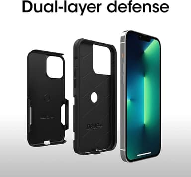 OtterBox iPhone 13 Pro Max & iPhone 12 Pro Max Commuter Series Case - Black, Slim & Tough, Pocket-Friendly, with Port Protection - Image 5