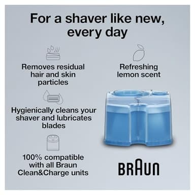 Braun Clean & Renew Refill Cartridges CCR, Replacement Shaver Cleaner Solution for Clean&Charge Cleaning System, Pack of 10 - Image 4
