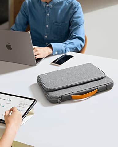 tomtoc 360 Protective Laptop Carrying Case compatible with 14-inch MacBook Pro M4/M3/M2/M1 Pro/Max 2024-2021, 12.9-13 Inch iPad Pro/Air, Water-Resistant MacBook Accessory Bag Sleeve - Image 8