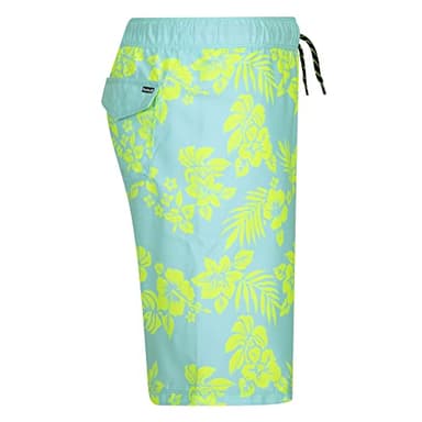 Hurley Boys' Printed Pull On Swim Trunks, Green Glow, 2T - Image 6