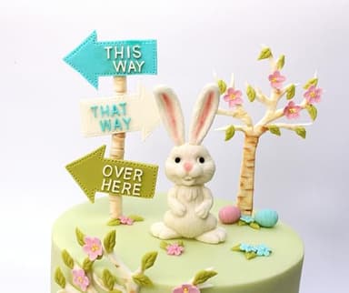 Katy Sue Easter Bunny Silicone Mold for Easter Cake Decorating & Craft. An Easter Bunny Animal Mold. Use with Fondant, Sugar Paste, Chocolate, & Air Drying Clay from Katy Sue Designs Fondant Molds - Image 5