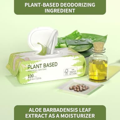 400 Unscented Dog Wipes for Paws and Butt Plant Based Hypoallergenic Pets Cleansing & Deodorizing Anal Gland Hygienic Puppy Wipes for Dogs Face and Body Cat Wipes Cleaning Fur Doggie Wipes Doggy Wipes - Image 2