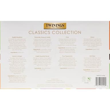 Twinings Tea Classics Collection Gift Box Variety Sampler, 48 Tea Bags (Pack of 1), Enjoy Hot or Iced, Includes Black, Herbal, Green, & Chai Teas - Image 6