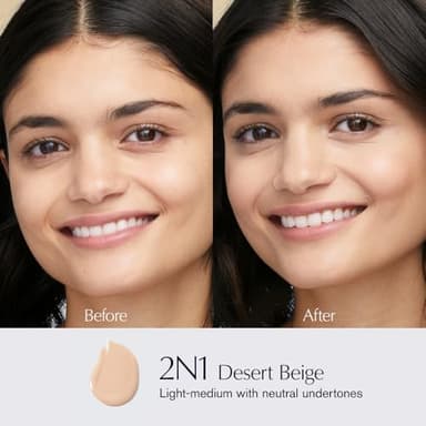 Estée Lauder Futurist Hydra Rescue Moisturizing Foundation Makeup SPF 45 for a 12-Hour Glow, 1.2 Fl Oz, 2N1 Desert Beige - Image 3
