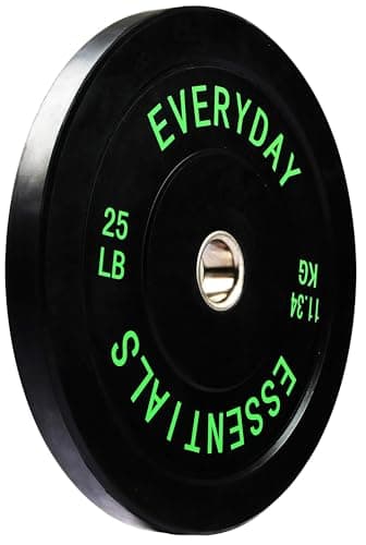 Fitvids Olympic Bumper Plates Set, 2" Weight Plates for Strength Training & Weightlifting, Pair of 25Lbs - Image 2