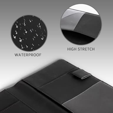 CoBak Server Book – Compact Organizer with Clear and Money Pockets, Pen Holder, Fits Apron Perfectly, Leather Waitress Book - Image 4