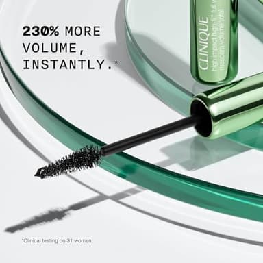 Clinique High Impact High-Fi Full Volume Water-Resistant Mascara | Volume, Length, Non-Clumping, Smudge-Proof + Safe For Sensitive Eyes, Mini Travel Size, Black, 0.17 Fl Oz - Image 6
