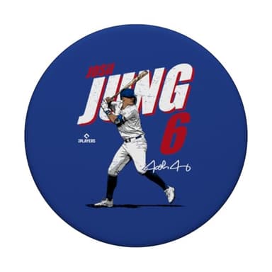 Josh Jung | Texas Baseball Players | MLBJOJ3001 PopSockets Adhesive PopGrip - Image 3