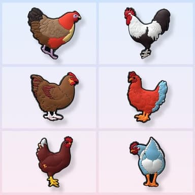 12Pcs Chickens Shoe Charms for Croc Clogs Decoration, Chick Shoe Decoration for Adults Teen - Image 5