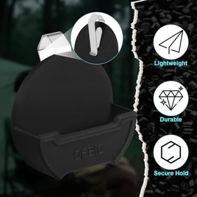 OFBIC Universal Holder for Car & Belt – Compatible with ZYN/NZE/Alpha Compact Stealth Design – Fits Car Sun Visor, Belt – Quick Access for Everyday Use – Great Gift for Nicotine Pouch Fans (Black) - Image 6