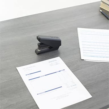Fellowes LX840 EasyPress Office Stapler, Effortless One-Touch Small Stapler for Classroom, Home and Office, Holds Half Strip of Staples, 25 Sheet Capacity, Black - Image 9