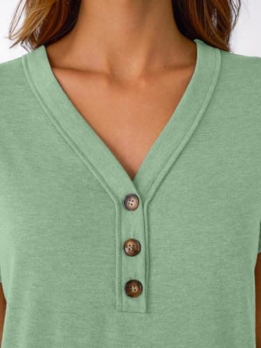 AUTOMET Short Sleeve V Neck T Shirts Womens 2025 Summer Spring Fashion Business Casual Dressy Cute Lightweight Loose Fit Work Tshirts Ladies Blouses Henley Tops Clothes Outfits Clothing - Image 5