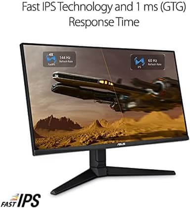 ASUS TUF Gaming 28” 4K 144HZ DSC HDMI 2.1, Monitor (VG28UQL1A) - UHD (3840 x 2160), Fast IPS, 1ms, Extreme Low Motion Blur Sync, G-SYNC Compatible, FreeSync Premium, Eye Care, DCI-P3 90%,Black - Image 5