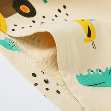 HILEELANG Toddler Boy Spring Hoodie Zip Sweatshirt Cotton Animals Printed Lightweight Fall Outerwear Clothes 3T - Image 5