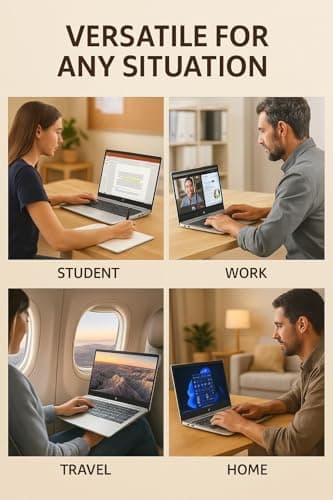 HP 255-G10 Business Laptop Computer - w/Office Lifetime • 15.6" Full HD • Ryzen 3 7330U (up to 4.3 GHz) • Wi-Fi 6 -Windows 11 Pro, for Person Use or Work, Silver(64GB RAM, 2TB SSD) - Image 7