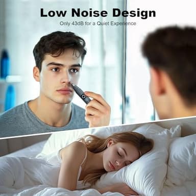 JISHO Rechargeable Ear and Nose Hair Trimmer for Men Women-12000 RPM Powerful Motor with Dual Edge Blades, Waterproof, USB Type-C, Easy to Clean Travel Size - Image 8