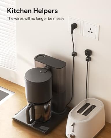 8 Pack Cord Organizer Holder,Costop Strong Adhesive Desk Cable Management Magnetic Easy Open,Organize Phone Charging Cords Wire Holder Organizer Neatly for Home,Office,Car,Desk,Nightstand - Image 7