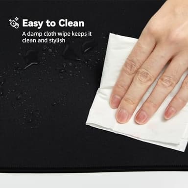 Reniteco Large Gaming Mouse Pad with Durable Stitched Edges, Non-Slip Rubber Base, Big Computer Keyboard Mouse Mat Desk Pad for Home Office Gaming Work, 31.5"x11.8"x0.12", Black - Image 6