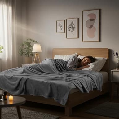 Utopia Bedding Fleece Blanket Queen Size Grey 300GSM Luxury Anti-Static Fuzzy Soft Microfiber Bed Blanket (90x90 Inch) - Image 6