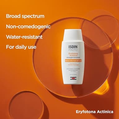 ISDIN Eryfotona Actinica Zinc Oxide and 100% Mineral Sunscreen Broad Spectrum SPF 50+, No White Cast, Suitable for Sensitive Skin, 3.4 Fl Oz - Image 5