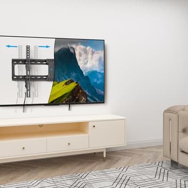 UL Listed Fixed TV Wall Mount for 37-86 Inch Screens, Low Profile TV Mount Fits 16", 18", 24" Studs, Wall Mount Bracket with Quick Release Lock, Max VESA 600x400mm, Holds up to 132 lbs by USX STAR - Image 6