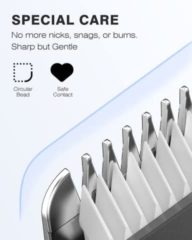 MANSPOT Manscape Hair Finishing Trimmers, Pubic Hair Trimmer for Men and Women, Electric Ball Trimmer Pubic Shaver,Hypoallergenic Ceramic Blade Heads,Waterproof Wet/Dry Groin Shaver,20 Times Usage - Image 2