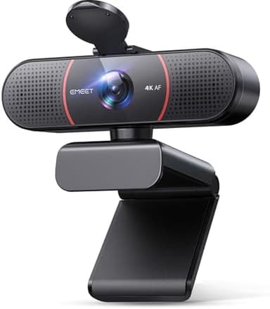 EMEET C960 4K Webcam for PC, 4K UHD Sony Sensor, PDAF Auto Focus, Dual AI Noise-Cancelling Mics, Auto Light Correction, 73° FOV, Plug&Play Webcam w/Privacy Cover, Works w/Zoom/Teams/Skype/Google Meet - Image 3