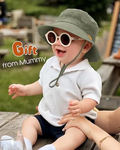 FURTALK Baby Sun Hat Toddler Boys Girls Bucket Hat for Kids 0-5 Years UPF 50+ Sun Protective Child Summer Beach Hats - Image 3