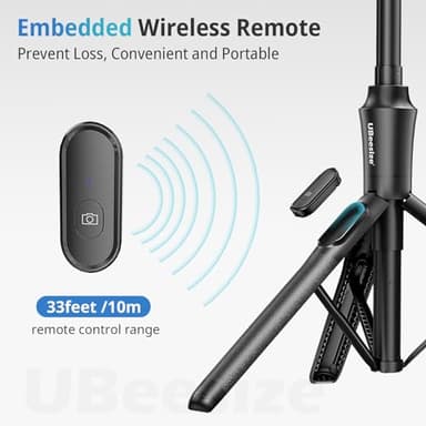 UBeesize 62'' Magnetic Selfie Stick Phone Tripod with Wireless Remote, Extendable Cell Phone Tripod Stand, Compatible with MagSafe, Cellphone Tripod for iPhone 17 16 15 14 13 12 and Android Phones - Image 5