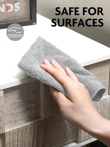 Fantasticlean Microfiber Cleaning Cloth Roll -75 Pack, Tear Away Microfiber Towels, 12" x 12", Reusable, Washable, Scratch Free, Ultra Absorbent Dish Rags for Car, Home, Garage or Shop (Grey) - Image 4