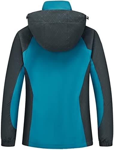 Diamond Candy Women's Waterproof Rain Jacket with Hood Lightweight Outdoors Raincoat - Image 2