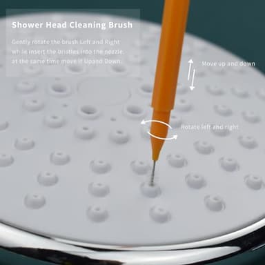 Shower Head Cleaning Brush Tool, Small Crevice Cleaning Brush Anti Clogging for Bathroom Pipe & Car Washers - Image 4