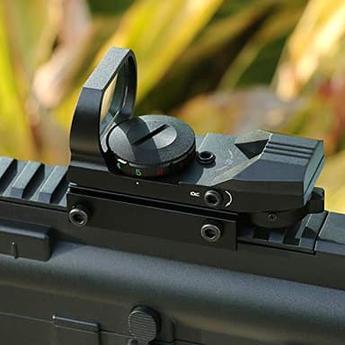 Feyachi Reflex Sight - Adjustable Reticle (4 Styles) Both Red and Green in One Red Dot Sight - Image 6