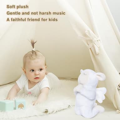 My OLi 7" Plush Prayer Lamb Plays Jesus Loves Me Praying Plush Lamb Soft Toy Stuffed Animal Bedtime Gifts for Baby Kids Girls Boys - Image 8