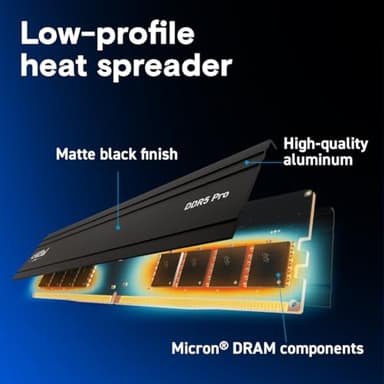 Crucial Pro 48GB DDR5 RAM Kit (2x24GB), 5600MHz (or 5200MHz or 4800MHz) Desktop Memory, UDIMM 288-Pin, Compatible with 13th Gen Intel Core and AMD Ryzen 7000 - CP2K24G56C46U5 - Image 4