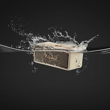 Marshall Emberton III Portable Bluetooth Speaker - Rugged Waterproof IP67 Design | Loud Stereo Sound, Deep Bass with 32+ Hr Playtime | Compact and Wireless for Travel and Outdoors - Cream - Image 10