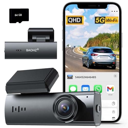 Dash Cam,1080P Front Dashcams, Dash Camera for Cars, Car Camera Built-in WiFi, Night Vision, App Control, 24H Parking Monitor, Loop Recording, WDR, G-Sensor, 170°Wide Angle with Free 64G Card - Image 1