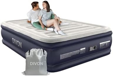 Air Mattress Full with Built in Pump,18''Raised Blow Up Mattress 2 Mins Self-Inflation/Deflation,Upgraded Thicker Inflatable Mattress，Air Bed with Storage Bag for Guests,Home，Camping，660 lbs Max - Image 2