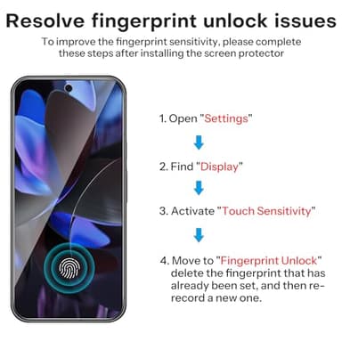 OMOTON 3+2 Pack for Google Pixel 9 Pro XL Screen Protector 6.8 Inch, 3 Tempered Glass Film & 2 Camera Lens Protector, Bubble-free, HD Clear, Not for 9 Pro/ 9 - Image 3