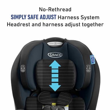 Graco TriRide 3-in-1 Reclining Car Seat, Clybourne - Rear & Forward Facing Car Seat, Highback Booster, Adjustable Headrest - Image 4