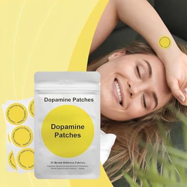 Dopamine Patches - 30 Vegan Mood Support Patches for Daily Mental Wellness, Positivity & Motivation - Supports Dopamine & Serotonin Balance - Image 2