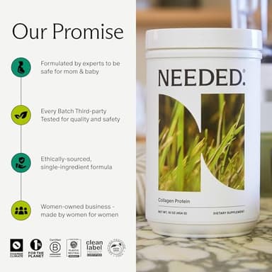 Needed. Hydrolyzed Collagen Protein Powder | Expert-Backed & Clean Sourced | Supports Skin, Hair, Joints | Grass-fed, Pasture-Raised, Hormone-Free | 1lb - Image 6
