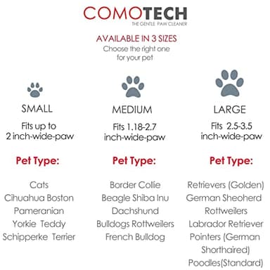 Comotech Dog Paw Cleaner with Bath Brush & Absorbent Towels - Adjustable Ring Handle for Long and Short-Haired Dogs (Large, Blue) - Image 7